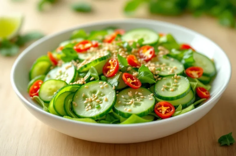 How to Make Spicy Cucumber Salad in 15 Minutes