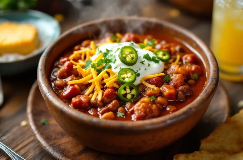 Quick Weeknight Chili with Ground Beef and Enchilada Sauce