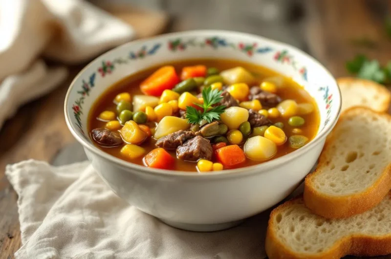 How to Make Classic Old Fashioned Vegetable Beef Soup at Home