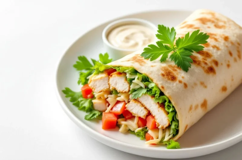 Grilled Chicken Wrap Recipe Card