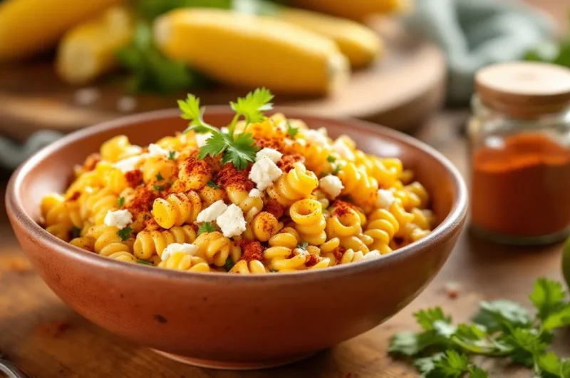 Mexican Street Corn Pasta Salad Recipe Card